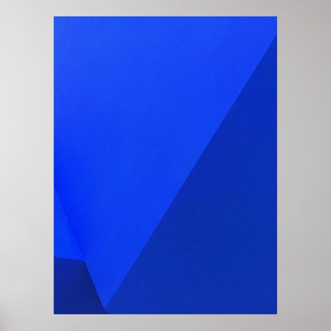 Blaue und schwarze Holzpappe Poster (Vorne)
