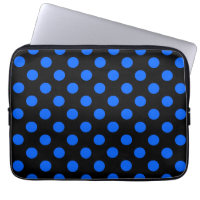 Blaue und schwarze Polka