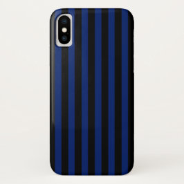 Blaue und schwarze Streifen Case-Mate iPhone Hülle