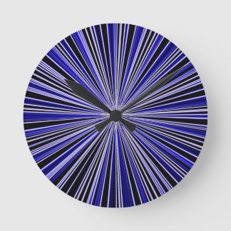 Blaue und schwarze Uhr Retro