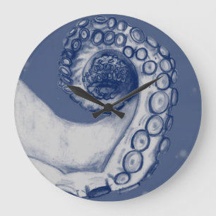 Blaue und silberne autische Oktopus Tentacle Uhr
