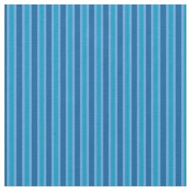Blaue und Türkis Streifen Stoff (Nahaufnahme)