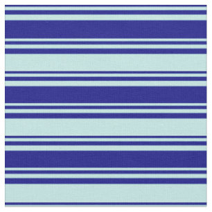 Blaue und türkisfarbene Streifen/Linienmuster Stoff