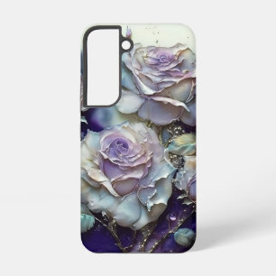 Blaue und violette Rosen Samsung Galaxy Hülle
