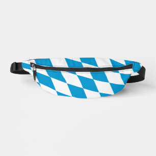 Blaue und weiße Bayern Diamantflagge Bauchtasche