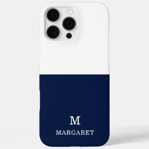 Blaue und weiße Bezeichnung für den ersten iPhone 16 Pro Max Hülle