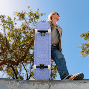 Blaue und weiße Blasen Skateboard