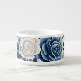 Blaue und weiße Blumen Kleine Suppentasse