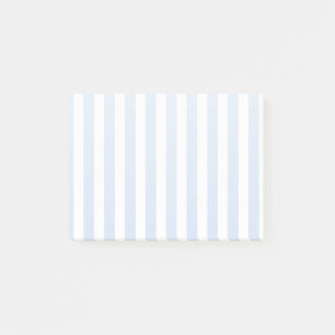 Blaue und weiße Bonbonstreifen Post-it Klebezettel
