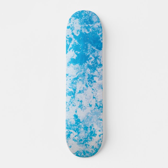 Blaue und weiße Eisoberfläche Skateboard (Vorne)