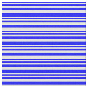 Blaue und weiße farbige Linien Stoff