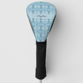 Blaue und weiße Feder, anpassbar Golf Headcover