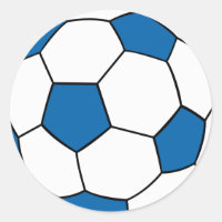 Blaue und weiße Fußball