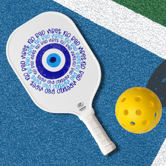Blaue und weiße Gefärbte Krawatte Pickleball Paddl Schläger