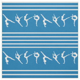Blaue und weiße gestreifte Gymnastik Stoff