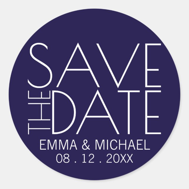 Blaue und weiße Hochzeit der Nautischen Marine ret Runder Aufkleber (Vorderseite)