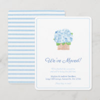 Blaue und weiße Hortensie "Summery" Adressänderung