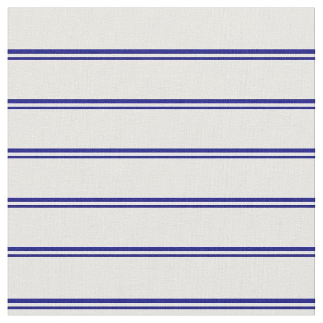 Blaue und weiße Linien Stoff (Nahaufnahme)