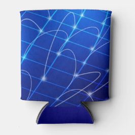 Blaue und weiße Netzwerkverbindungen Dosenkühler