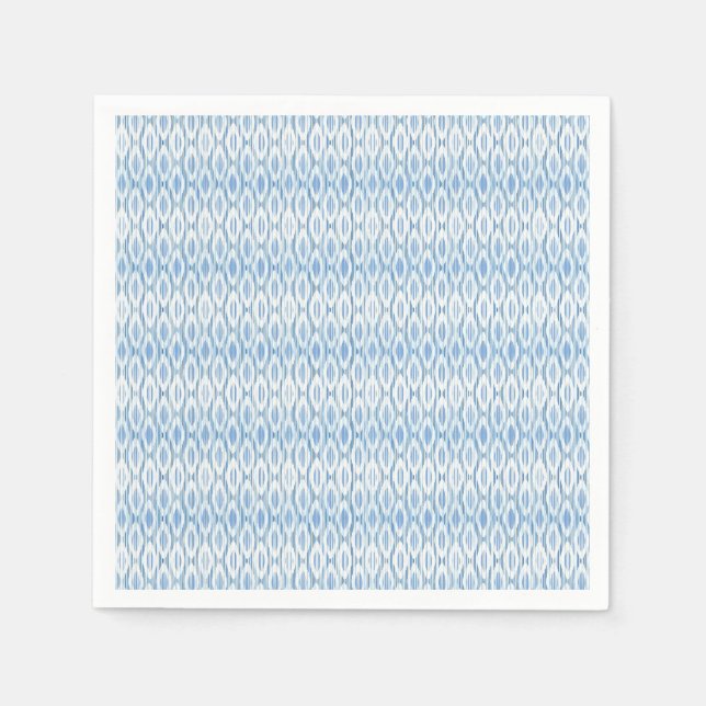 Blaue und weiße Papierserviette (Vorderseite)