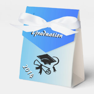 Blaue und weiße personalisierte Geschenkbox zur Ab Geschenkschachtel