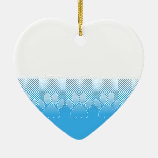 Blaue und weiße Pfeifen mit Zeitungspapier-Hinterg Keramik Ornament (Vorne)