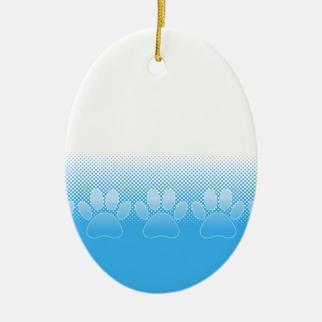 Blaue und weiße Pfeifen mit Zeitungspapier-Hinterg Keramikornament (Vorne)