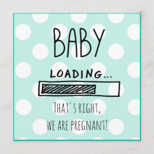 Blaue und weiße Schwangerschafts-Mitteilung Ankündigung