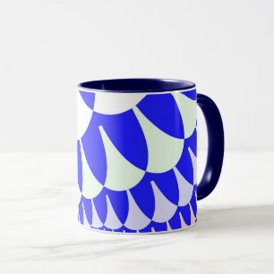 Blaue und weiße Skala Tasse