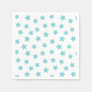 Blaue und Weiße Sterne Serviette