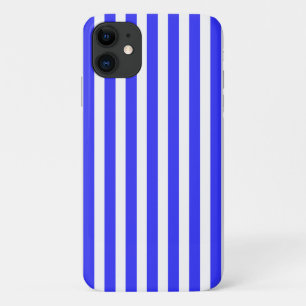 Blaue und weiße Streifen Case-Mate iPhone Hülle