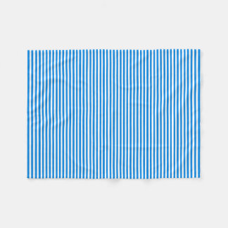 Blaue und weiße Streifen Fleecedecke