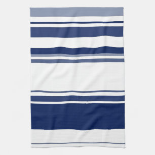 Blaue und weiße Streifen Geschirrtuch