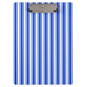 Blaue und weiße Streifen Klemmbrett