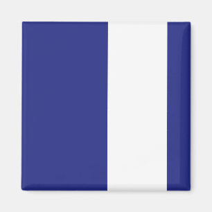 Blaue und weiße Streifen Magnet
