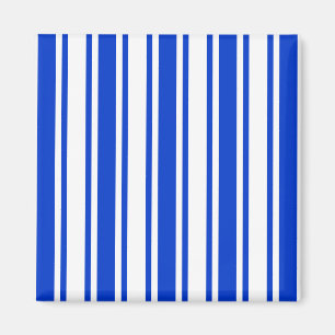 Blaue und weiße Streifen Magnet