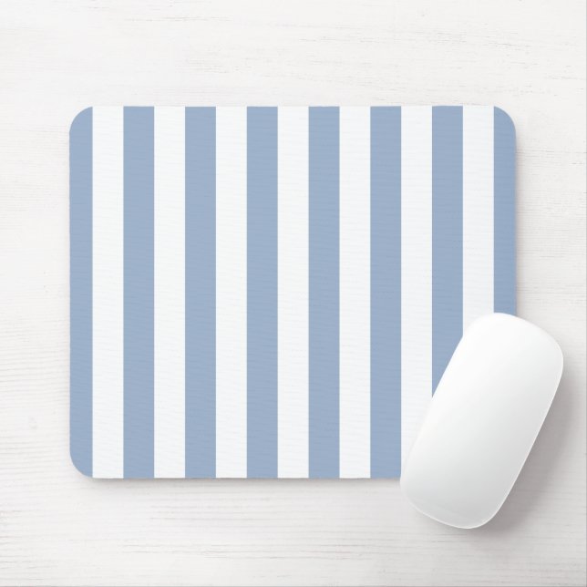 Blaue und weiße Streifen-Mauspad Mousepad (Mit Mouse)