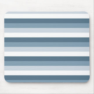 Blaue und weiße Streifen Mousepad