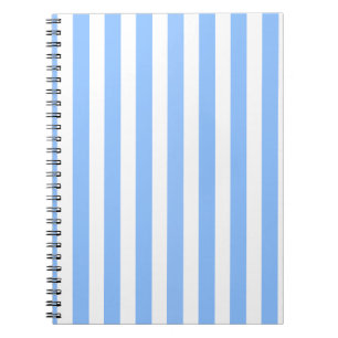 Blaue und weiße Streifen Notizblock