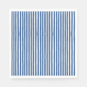 Blaue und weiße Streifen Serviette