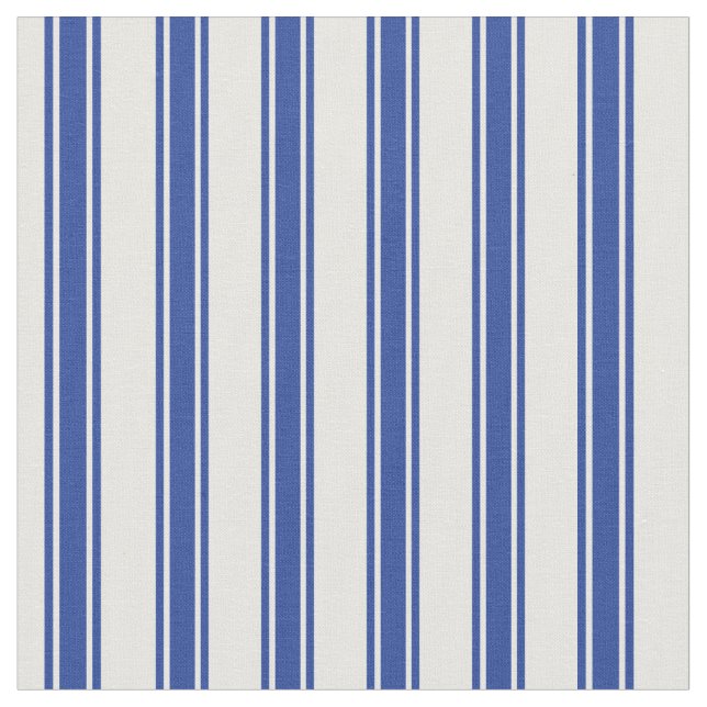 Blaue und weiße Streifen Stoff (Nahaufnahme)