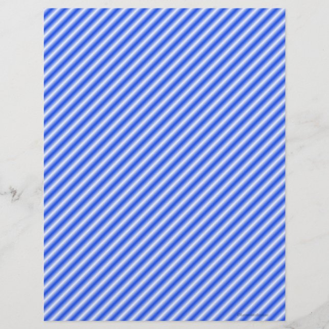Blaue und weiße Strickpapiere (Vorderseite)