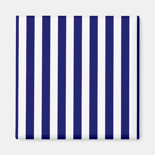 Blaue und weiße Süßigkeiten Magnet (Vorne)