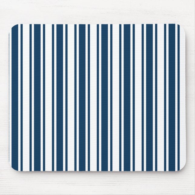 Blaue und weiße Süßigkeiten Mousepad (Vorne)