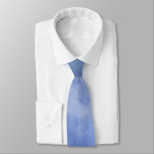 Blaue und Weiße Wasserfarbe Krawatte