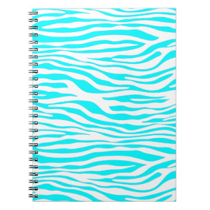 Blaue und weiße Zebrastreifen Notizblock