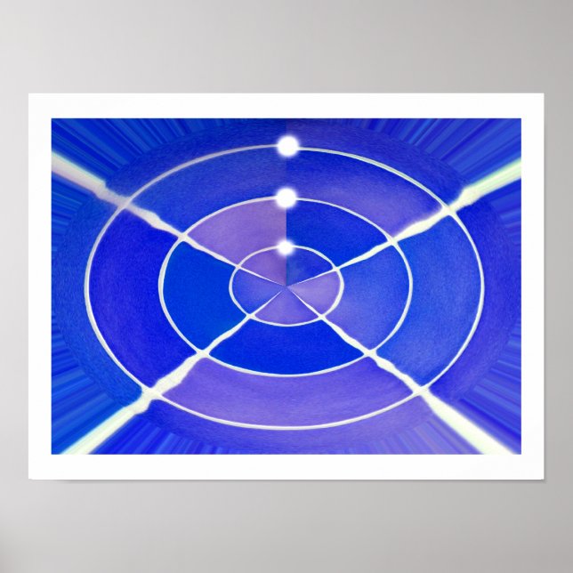 Blaue Unendlichkeit Poster (Vorne)
