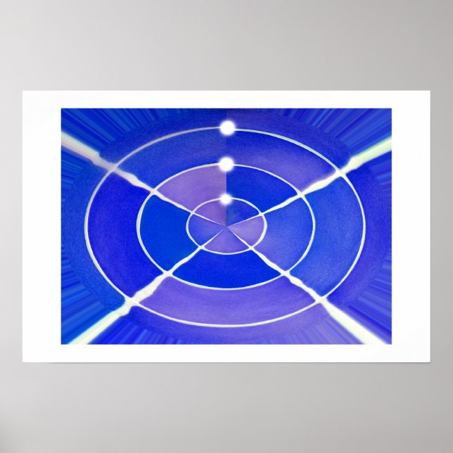 Blaue Unendlichkeit Poster (Vorne)