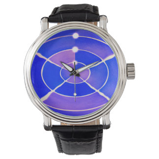 Blaue Unendlichkeit stilvoll trendy Armbanduhr