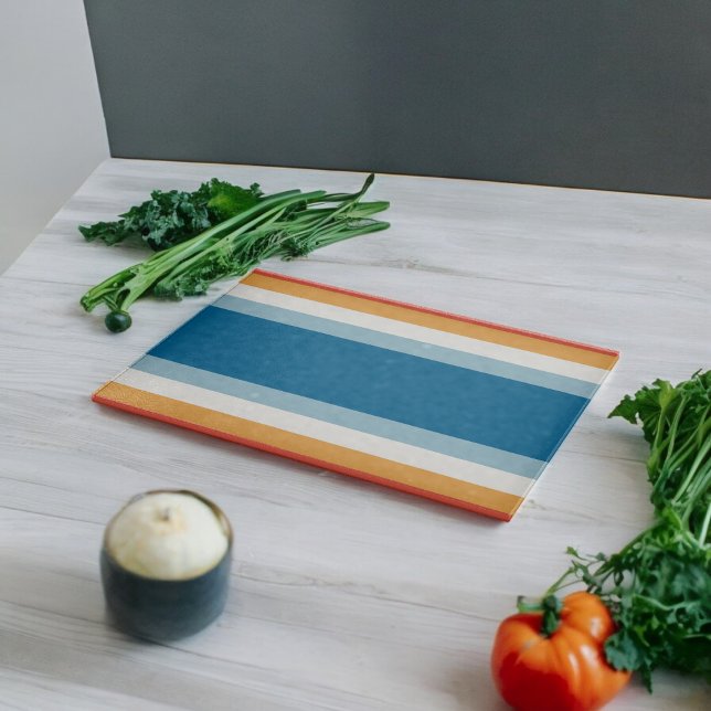 Blaue Uniform Streifen Schneidebrett (Chopping Board)